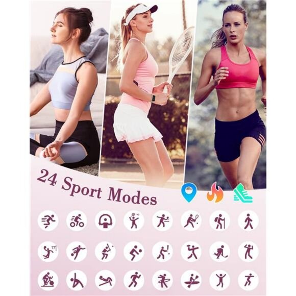 Fitness Watches for Women, LYNN2 Fitness Tracker with Heart Rate Monitor Blood - Picture 3 of 7